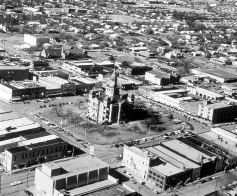 [Aerial view of Denton Square] - Side 1 of 1 - The Portal to Texas History