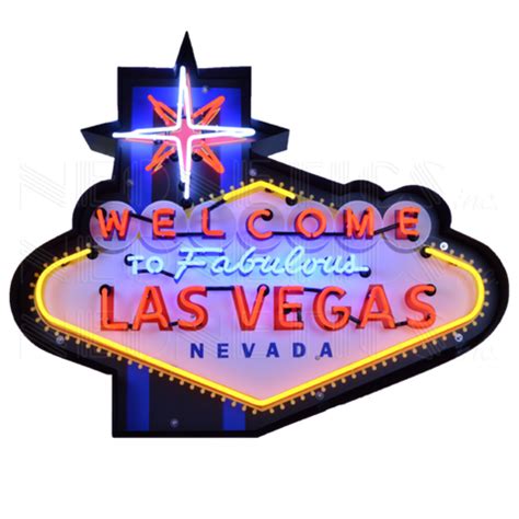 WELCOME TO FABULOUS LAS VEGAS NEON SIGN IN SHAPED STEEL CAN – Neon ...