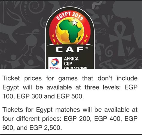 Africa cup of nations EGYPT2019 tickets prices ? Thoughts ?! : r/Egypt