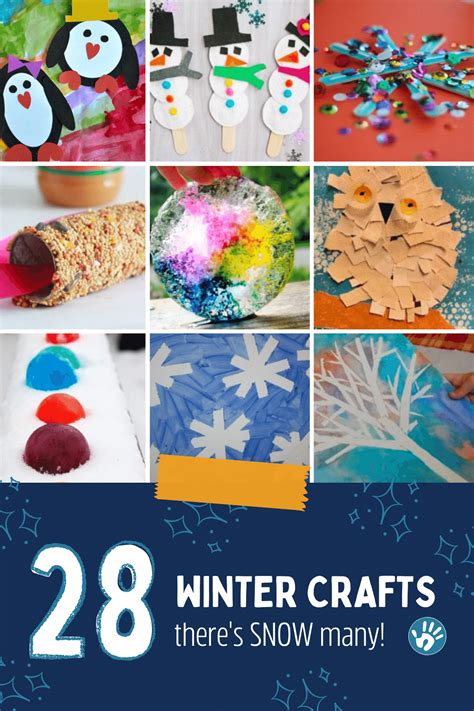 "SNOW" Many SIMPLE Winter Crafts for Kids to Make