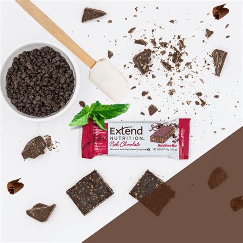 Extend Bar, Sugar Free, Low Carb Protein Bars, Rich Chocolate, 15 Pk ...