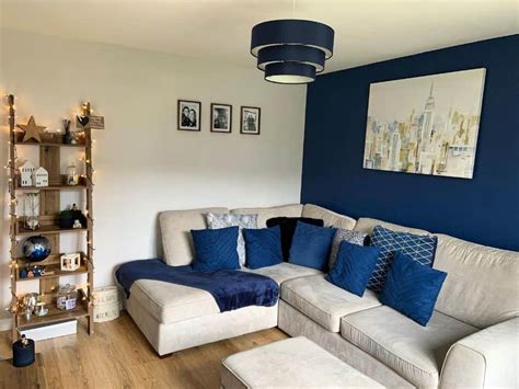 Blue Walls Living Room