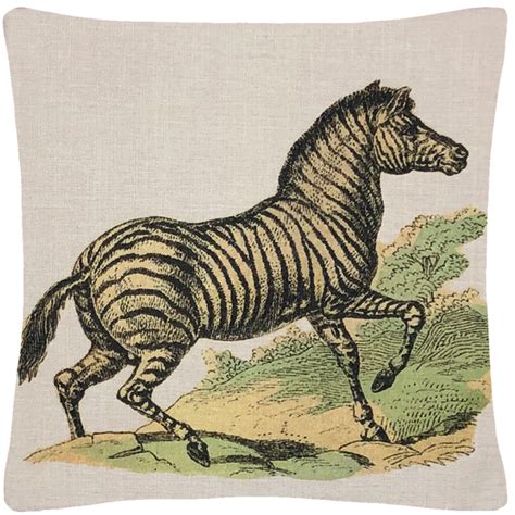 Zebra Pillow 18" x 18" – Golden Hill Studio