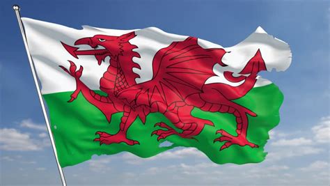 Flag Royal Wales Animation Loop Stock Footage Video 4953488 | Shutterstock