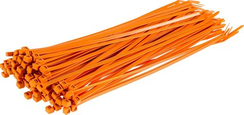 Amazon.com: GTSE 12 Inch Orange Zip Ties, 100 Pack, 50lb Strength, UV ...