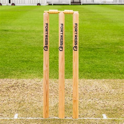 FORTRESS Wooden Cricket Stumps [ICC Regulation] | Net World Sports