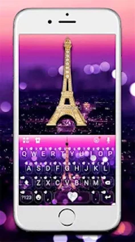 Romantic Paris Night Keyboard for Android - Download