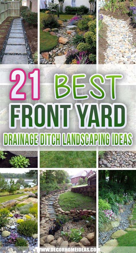 21 Best Front Yard Drainage Ditch Landscaping Ideas To Redirect Rain Water