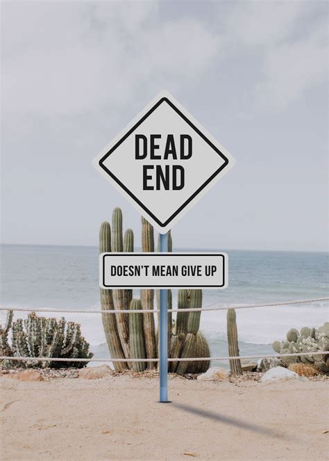 'Dead End' Poster, picture, metal print, paint by Conceptual Photography | Displate