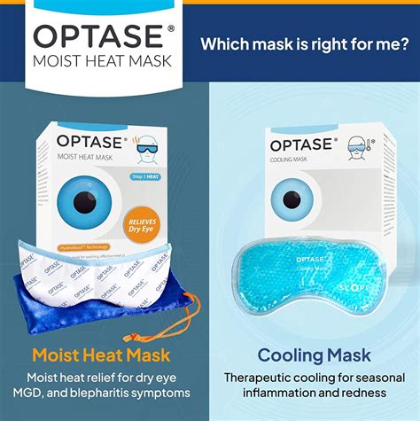 OPTASE Moist Heat Eye Mask for Dry Eyes - HydroBead Technology ...