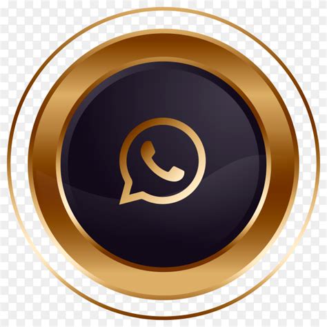 Luxury golden black Whatsapp logo design Clipart PNG - Similar PNG