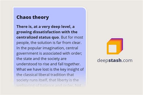 Chaos theory - Deepstash