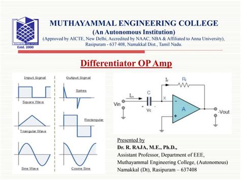 Differentiator OP Amp | PPT