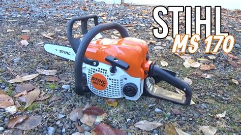 STIHL MS 170 Kettensäge - Überblick und richtig starten! (Kalt- & Warmstart) - YouTube