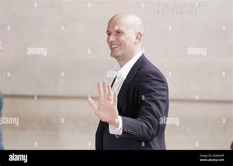 Stephen Flynn of the SNP, arrives to take part in the BBC Election ...