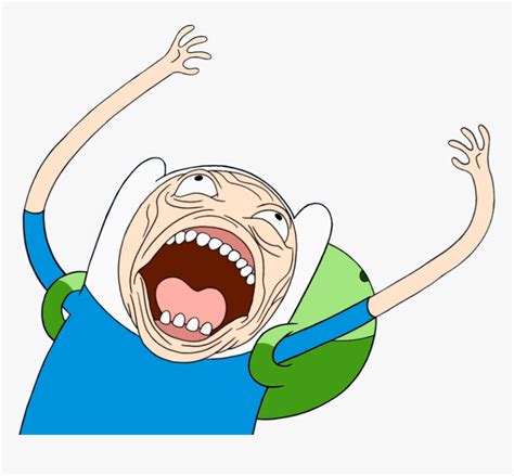 Adventure Time Finn Meme Face, HD Png Download - kindpng