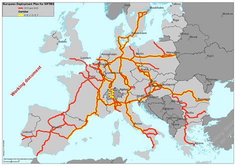 Europe Train Map