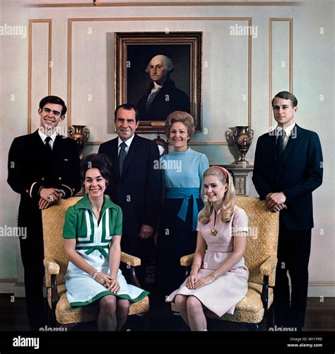 Richard nixon with his family hi-res stock photography and images - Alamy