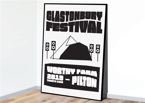 Glastonbury Festival Pyramid Stage Print | Etsy