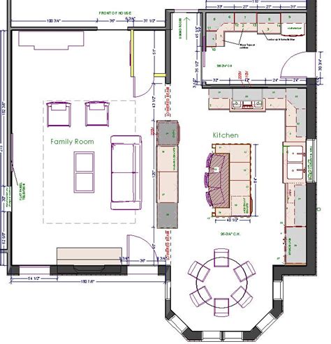 Spacious Kitchen Floor Plans – Things In The Kitchen