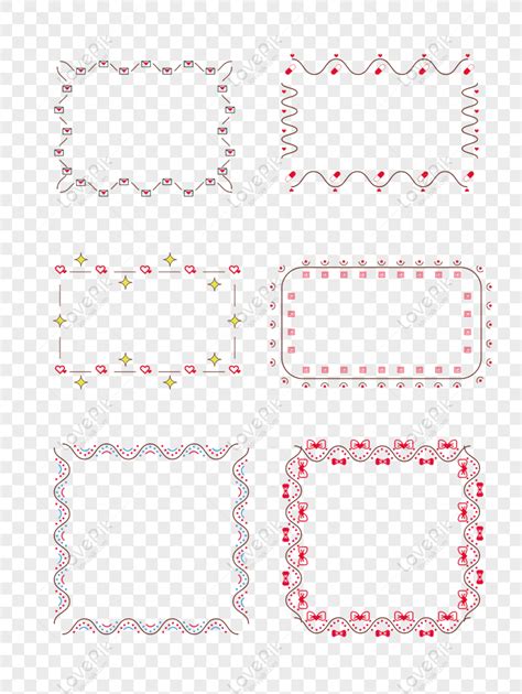 Free Texture Border Design Vector Elements PNG Transparent Image PNG ...