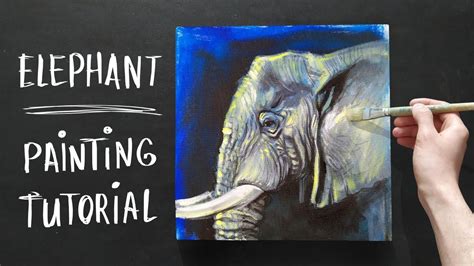 Elephant painting tutorial for beginners, Acrylic painting, Abstract - YouTube