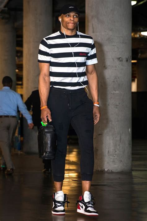 While Russell Westbrook knows how to make an entrance on a red carpet, it's his pregame fits ...