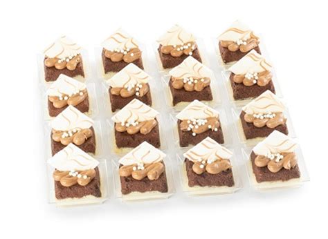 Miniature Pareve Two Tone Cheese Cakes-16 Pc - Confection Collection