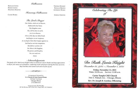 Ruth L Knight Obituary | AA Rayner and Sons Funeral Homes