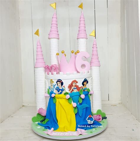 Pretty Pink Princess Castle Cake | Baked by Nataleen