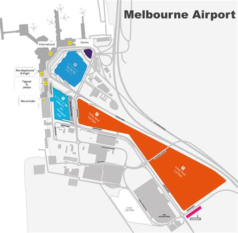 Melbourne airport map