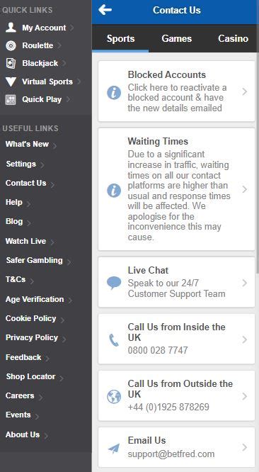 Betfred Customer Service | Info on Live Chat & Email Options