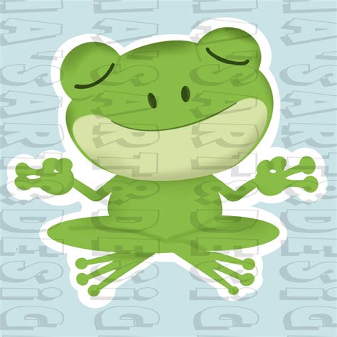 Frog Stickers Printable Frog Sticker Download Frog Sticker - Etsy