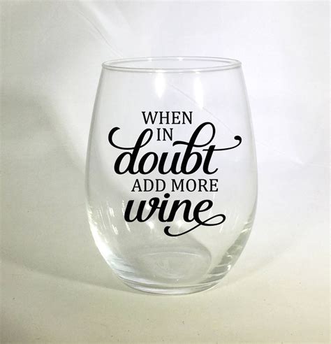 Personalized Stemless Wine Glasses