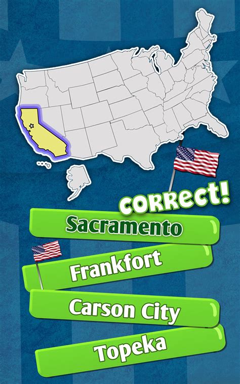 50 States And Capitals Game For Kids Free Trivia Questions - Bank2home.com