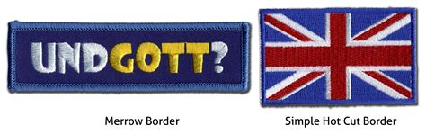 Merrow Border – Custom Embroidered Patches – Highest Quality, Merrow ...