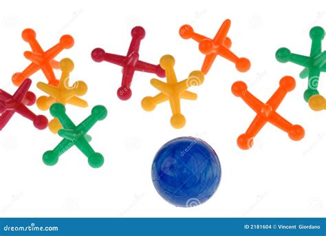 Jacks and ball stock photo. Image of game, plastic, jacks - 2181604