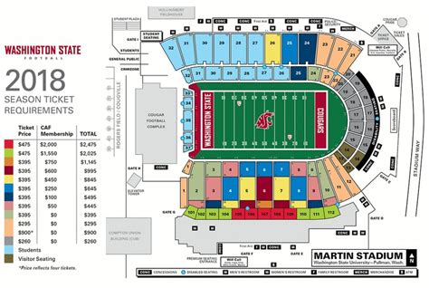 The Most Amazing martin stadium seating chart | Student tickets, Stadium, Seating charts