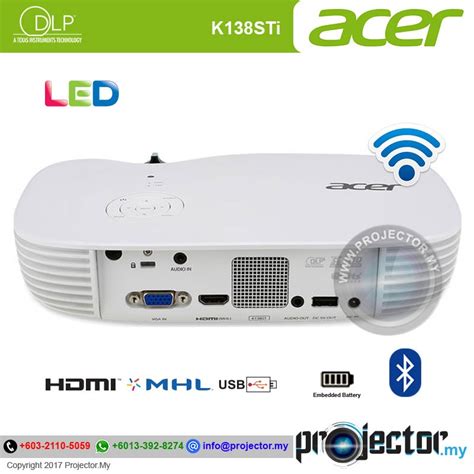 Acer K138sti Short Throw LED Wireless Projector