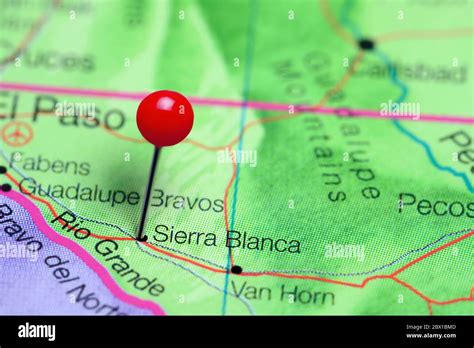 Sierra blanca texas map hi-res stock photography and images - Alamy