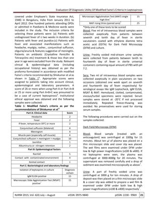 Modified Faine's criteria article- NJIRM | PDF