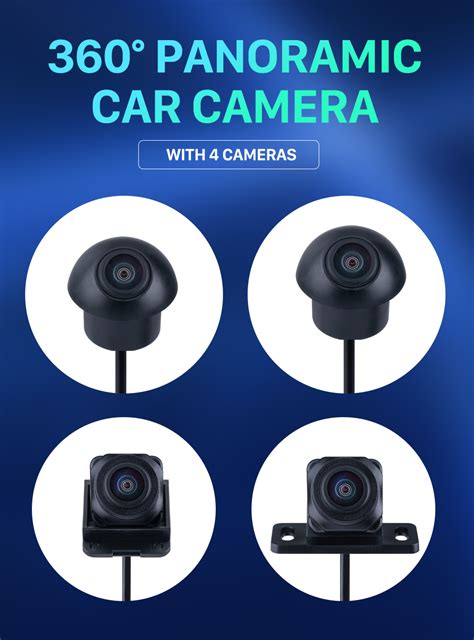 Universal 360° Surround View Car camera 360 degree Panoramic front rear left right cameras With ...