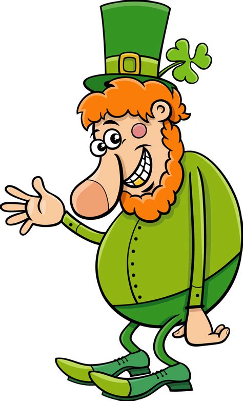 funny cartoon Leprechaun on Saint Patrick Day 21529939 Vector Art at ...