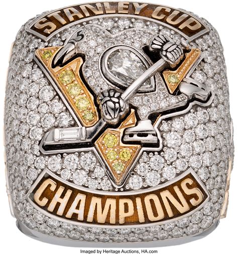 2016-17 Pittsburgh Penguins Stanley Cup Championship Ring Presented | Lot #80108 | Heritage Auctions