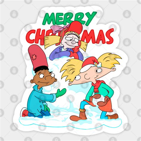 Arnold's Christmas! - Hey Arnold - Sticker | TeePublic