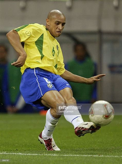 Roberto Carlos of Brazil in action during the Brazil v Turkey, World ...