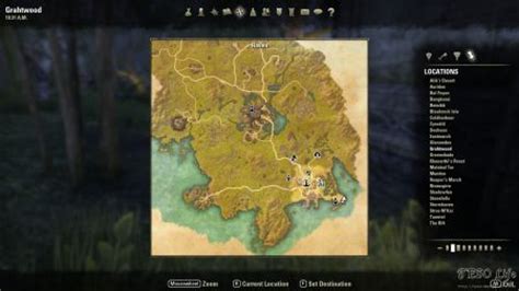 ESO Grahtwood Skyshards Location Map - ESO Life