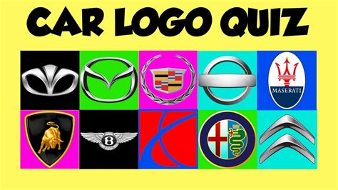 CAR BRAND LOGO QUIZ - Can you guess all 40? - YouTube