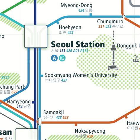 Simple Seoul Subway Map