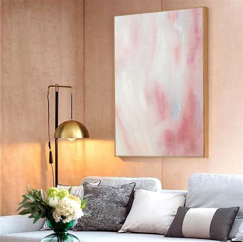 Large Pink Abstract Painting on Canvas Pink Painting Pink Art - Etsy